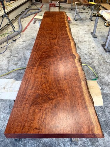 ブビンガ　カウンタ―　オイル塗装