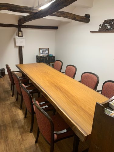 アサメラ　テーブル　ウレタン塗装