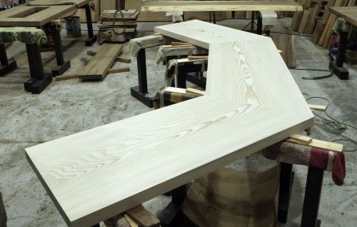 モミ　変形カウンタ—　無塗装