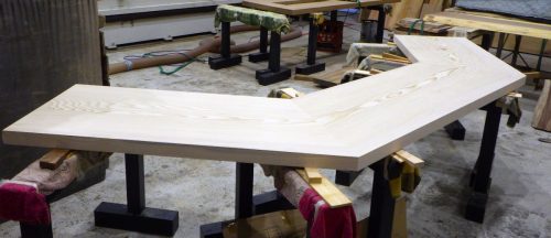 モミ　変形カウンタ—　無塗装2