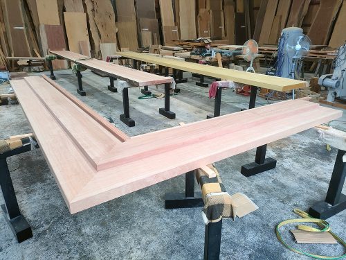 ボセL型カウンタ―・付け台　無塗装