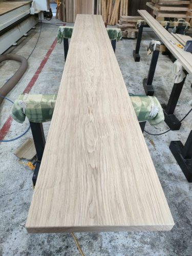 タモ　ストレートカウンター　無塗装