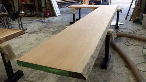 ボセL型カウンタ／無塗装2